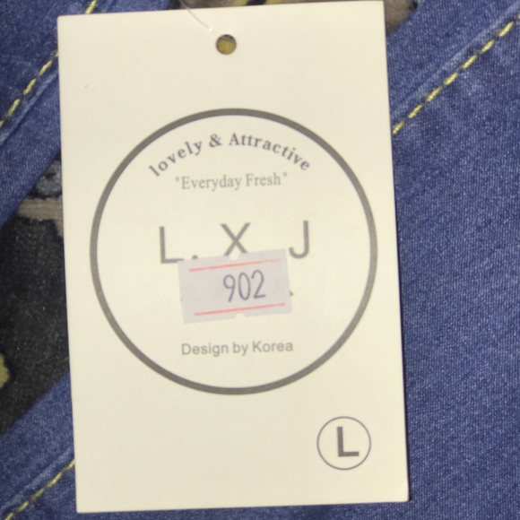 LXJ SKINNY Jeans NWT - SIZE L but MEASURE 27.5 - Picture 4 of 7